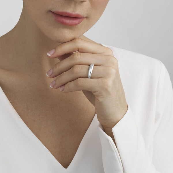 Curve ring - sølv fra Georg Jensen