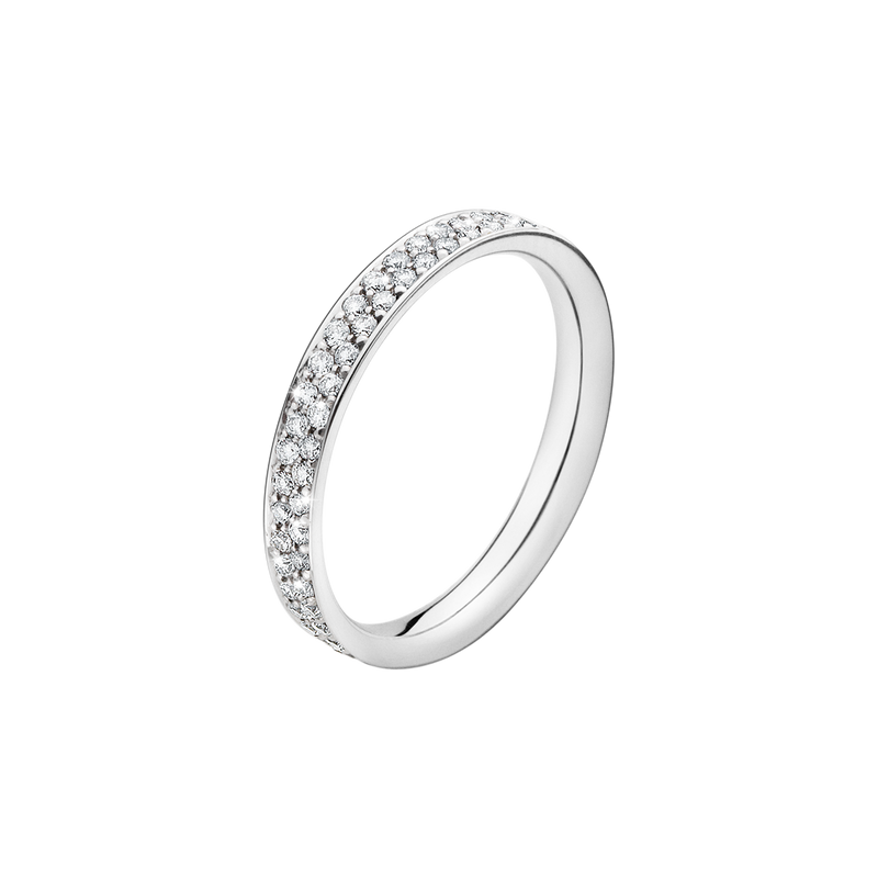 Magic ring med diamanter - hvidguld fra Georg Jensen