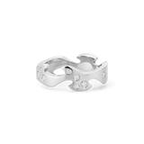 Fusion ring med diamanter - hvidguld fra Georg Jensen