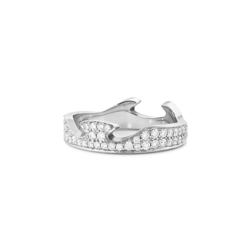 Fusion endering med diamanter - hvidguld fra Georg Jensen