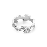 Fusion ring med diamanter - hvidguld fra Georg Jensen