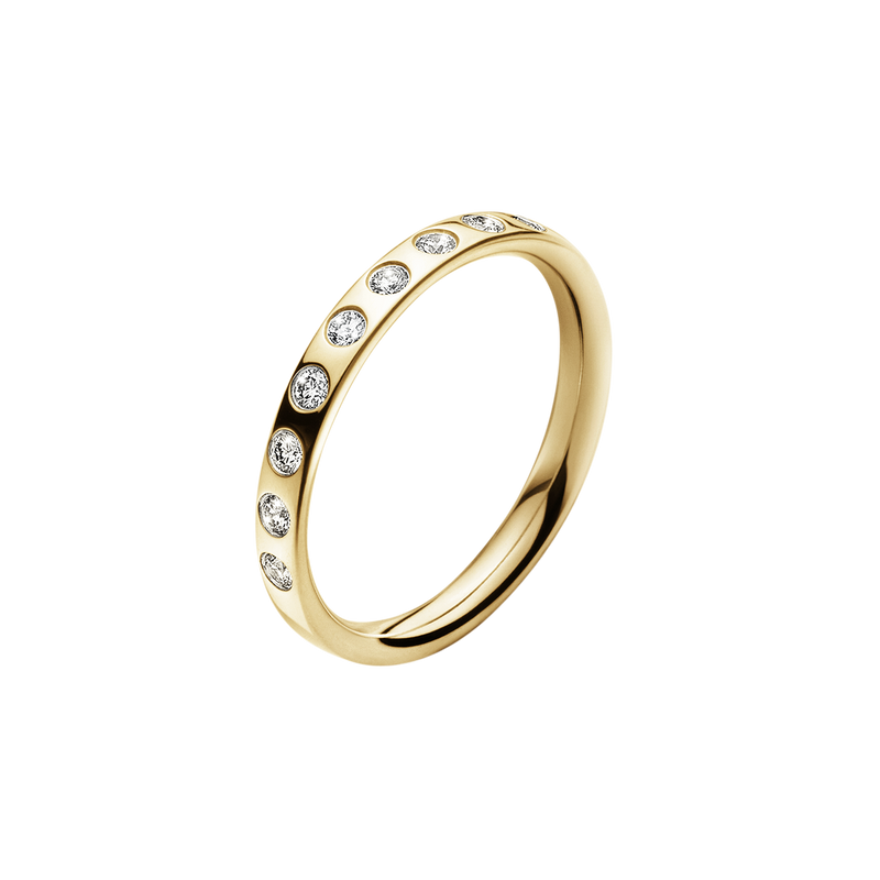 Magic ring med diamanter - guld fra Georg Jensen