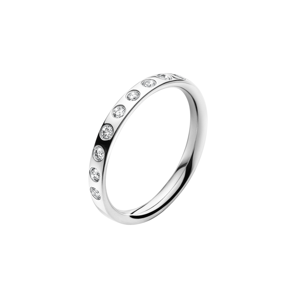 Magic ring med diamanter - hvidguld fra Georg Jensen