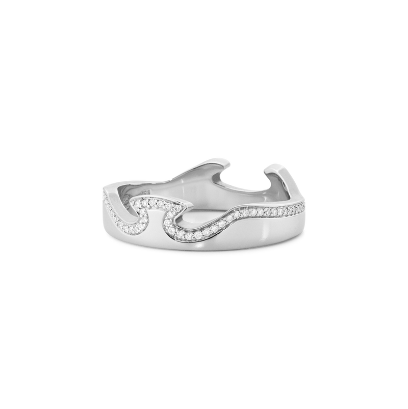 Fusion endering med diamanter - hvidguld fra Georg Jensen