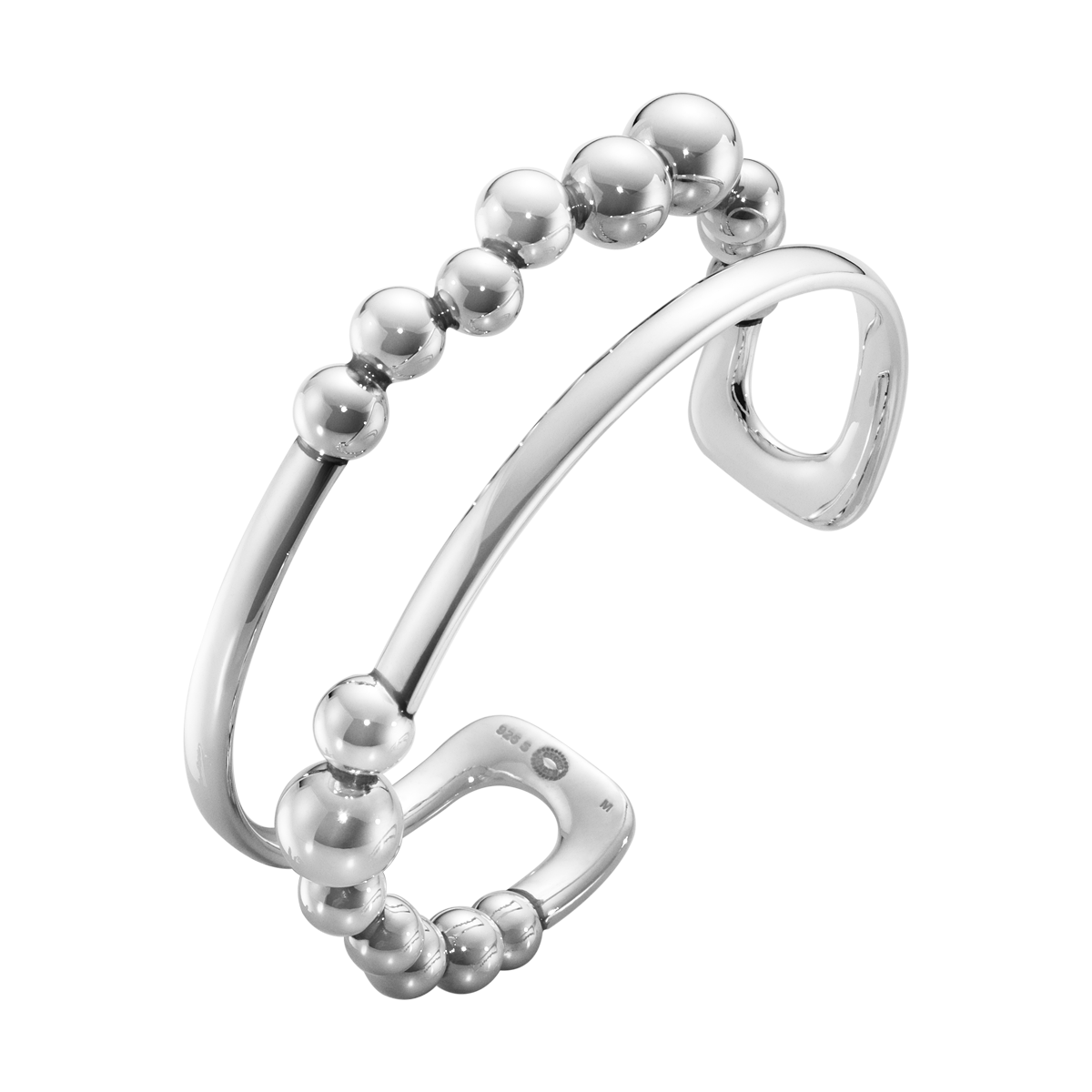 Moonlight Grapes armring - oxideret sølv fra Georg Jensen