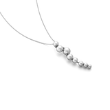 Moonlight Grapes halskæde med vedhæng - oxideret sølv fra Georg Jensen