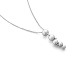Moonlight Grapes halskæde med vedhæng - oxideret sølv fra Georg Jensen