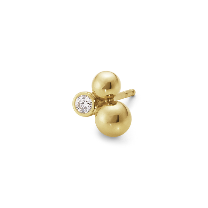 Moonlight Grapes øreringe med diamanter - genanvendt guld fra Georg Jensen