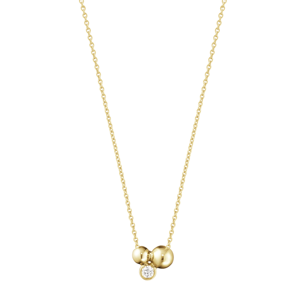 Moonlight Grapes halskæde med vedhæng diamanter - guld fra Georg Jensen