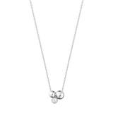 Moonlight Grapes halskæde med vedhæng og diamant - oxideret sølv fra Georg Jensen