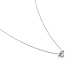 Moonlight Grapes halskæde med vedhæng og diamant - oxideret sølv fra Georg Jensen