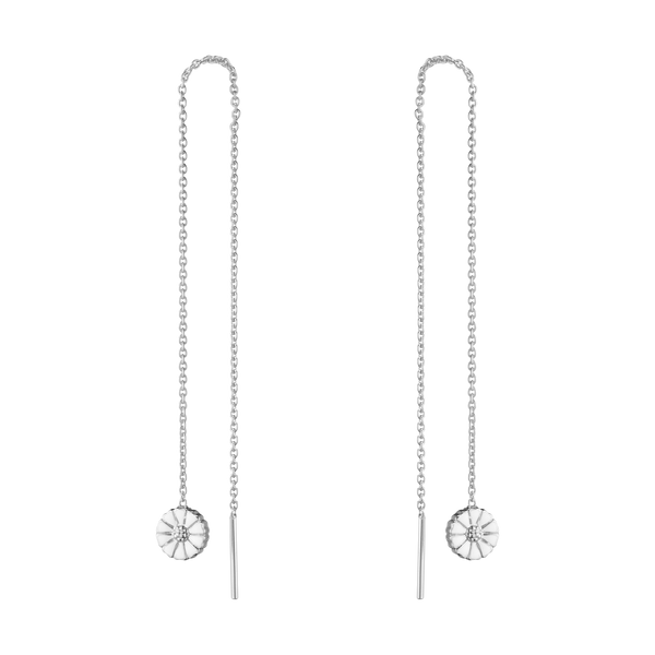 Daisy øreringe - sølv fra Georg Jensen