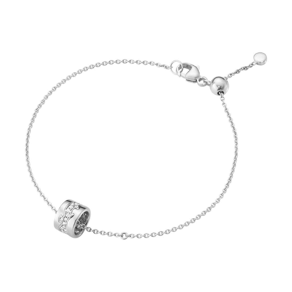 Fusion armbånd med diamanter - sølv fra Georg Jensen