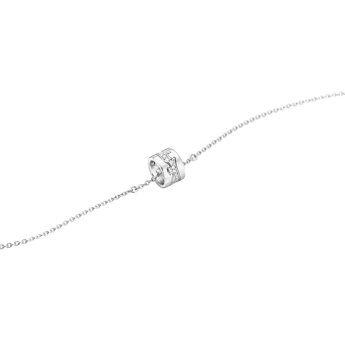 Fusion armbånd med diamanter - sølv fra Georg Jensen