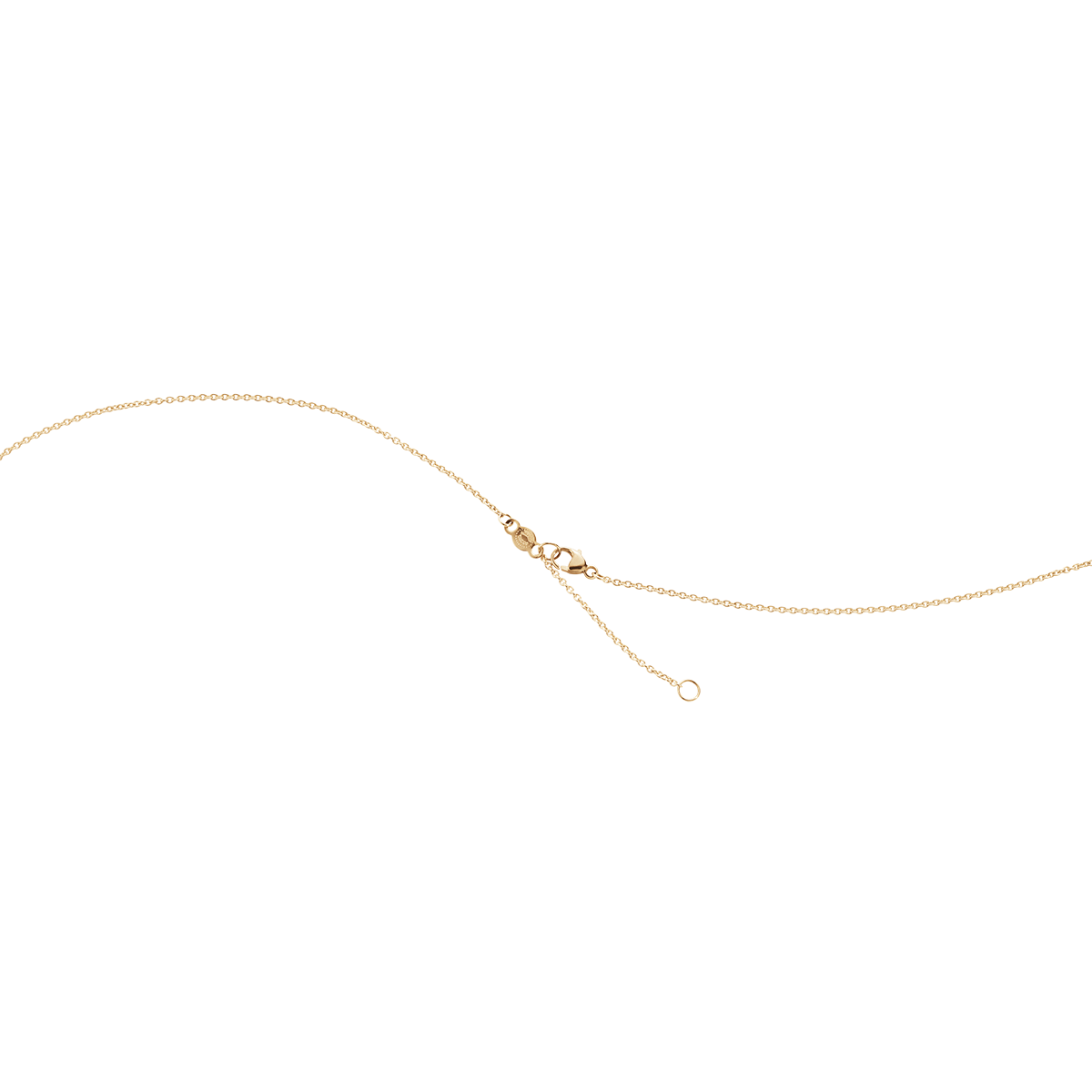 Fusion halskæde åbent vedhaeng med diamanter - rosaguld og hvidguld fra Georg Jensen