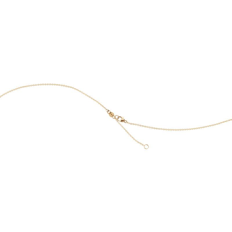 Fusion halskæde åbent vedhaeng med diamanter - rosaguld og hvidguld fra Georg Jensen