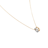 Fusion halskæde åbent vedhaeng med diamanter - rosaguld og hvidguld fra Georg Jensen