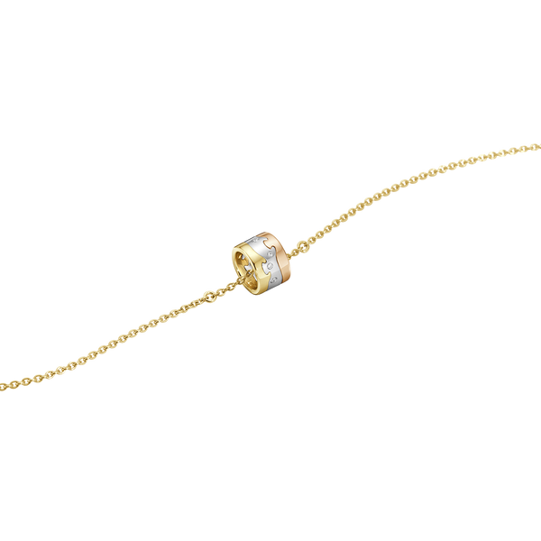 Fusion armbånd med diamanter - rosaguld, hvidguld og guld fra Georg Jensen