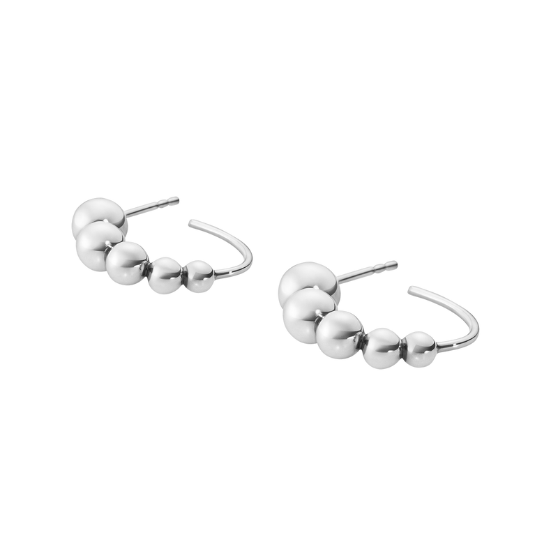 Moonlight Grapes øreringe - oxideret sølv fra Georg Jensen