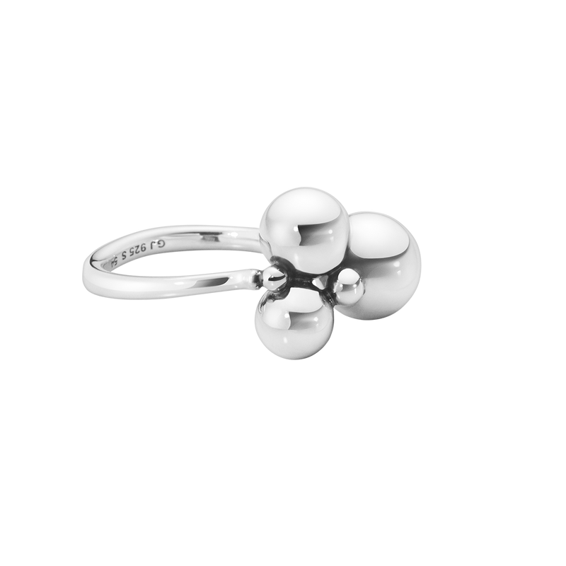 Moonlight Grapes ring lille - oxideret sølv fra Georg Jensen