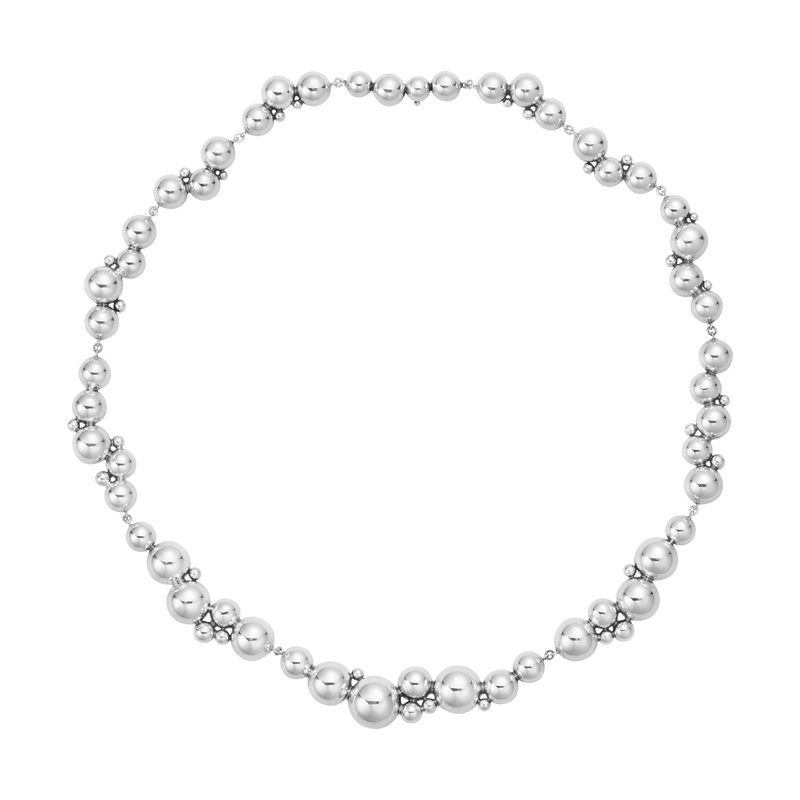 Moonlight Grapes halskæde - oxideret sølv fra Georg Jensen