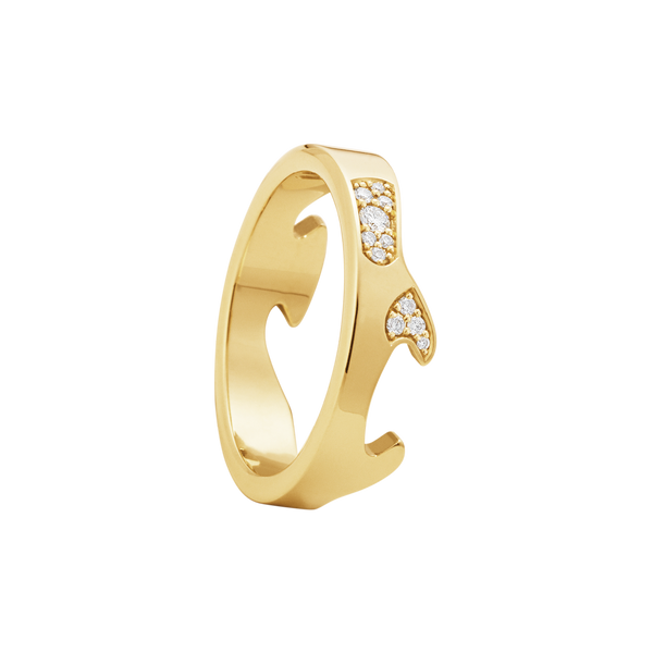 Fusion endering AB med diamanter - guld fra Georg Jensen