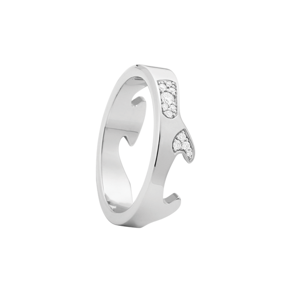 Fusion endering AB med diamanter - hvidguld fra Georg Jensen