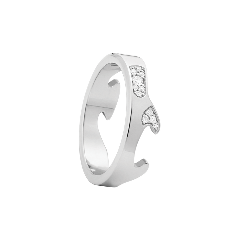 Fusion endering AB med diamanter - hvidguld fra Georg Jensen