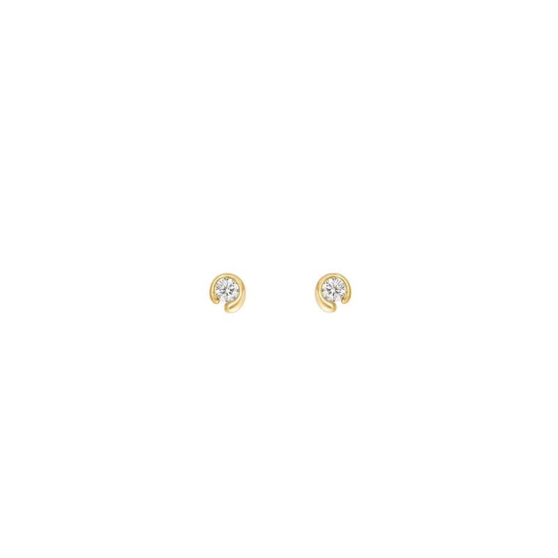 Mercy ørestikker med diamanter - guld fra Georg Jensen