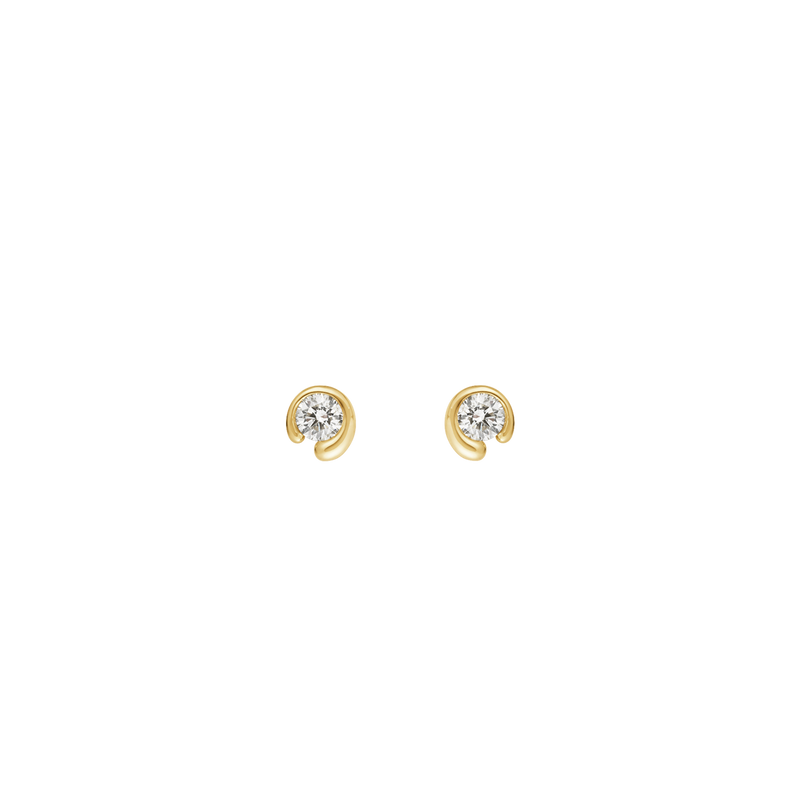 Mercy ørestikker med diamanter - guld fra Georg Jensen