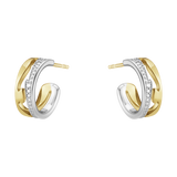 Fusion ørering med diamanter - hvidguld, guld fra Georg Jensen