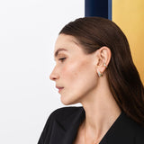 Fusion ørering med diamanter - hvidguld, guld fra Georg Jensen