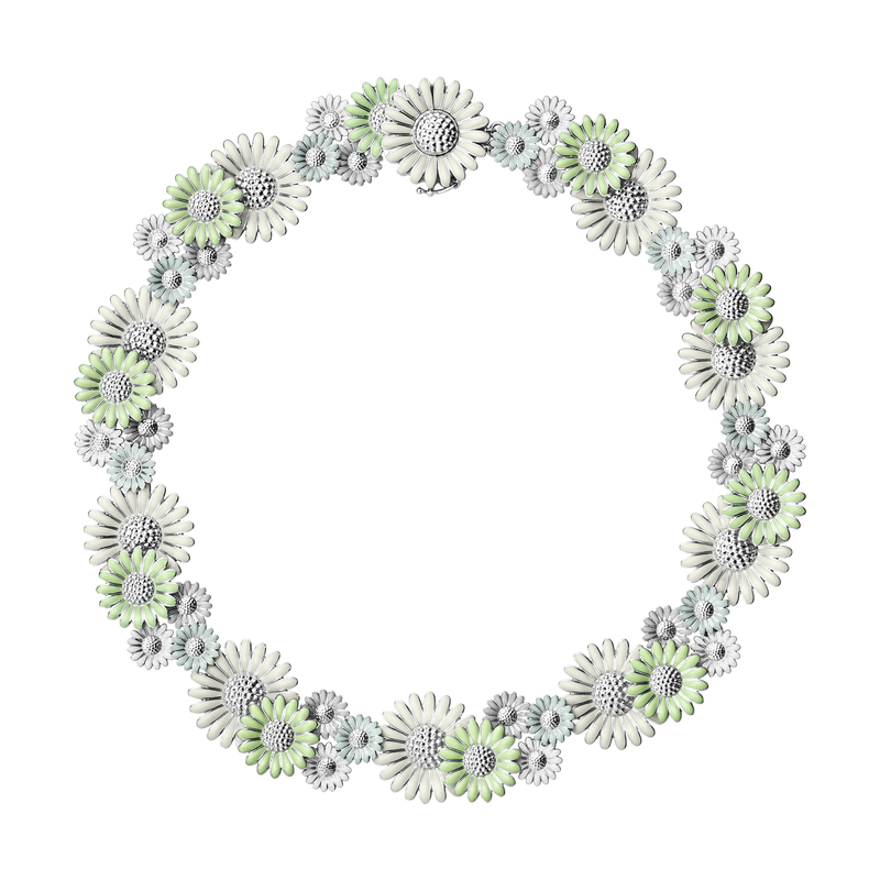 Daisy halskæde - sølv fra Georg Jensen