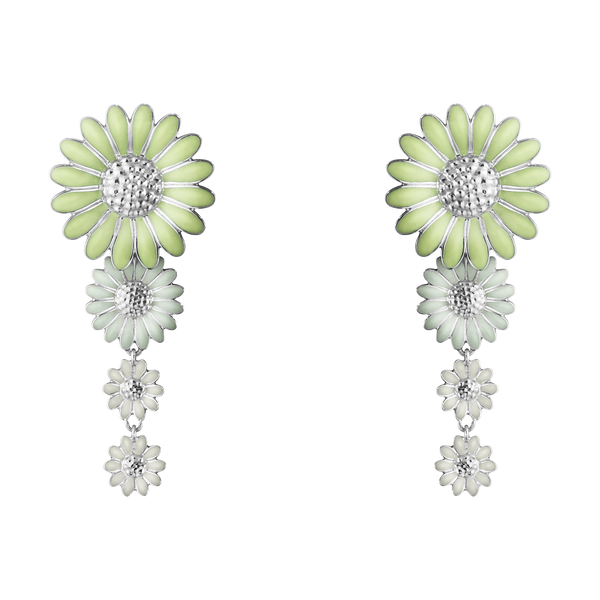 Daisy øreringe - sølv fra Georg Jensen