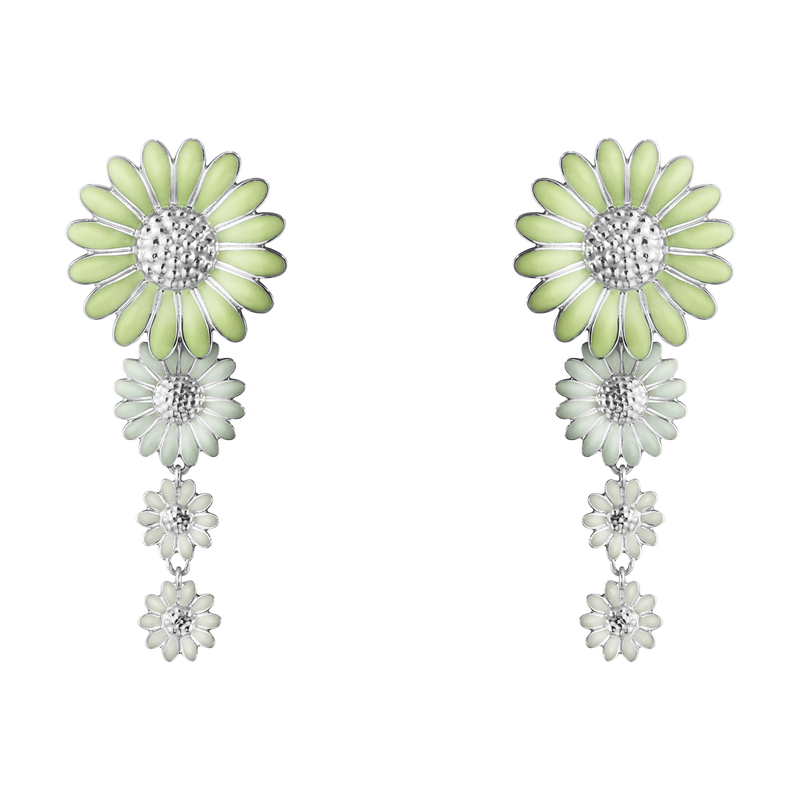 Daisy øreringe - sølv fra Georg Jensen