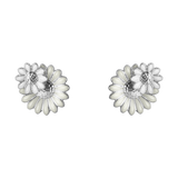 Daisy øreringe - sølv fra Georg Jensen