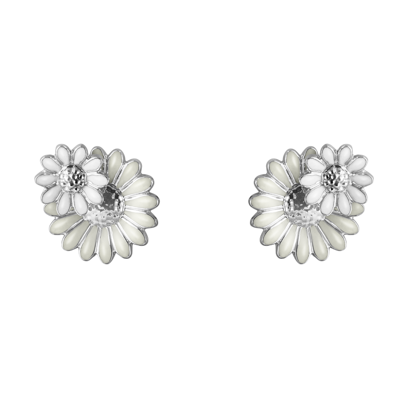 Daisy øreringe - sølv fra Georg Jensen