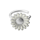 Daisy ørering - sølv fra Georg Jensen