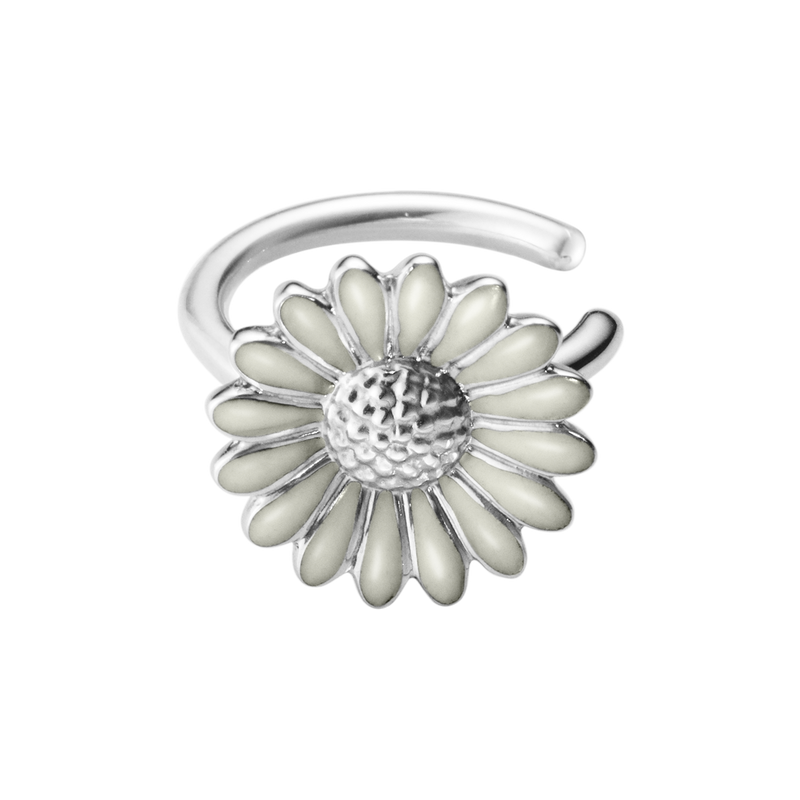 Daisy ørering - sølv fra Georg Jensen