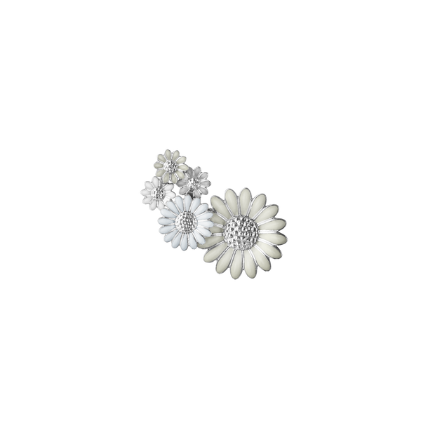 Daisy ørering medium - sølv fra Georg Jensen