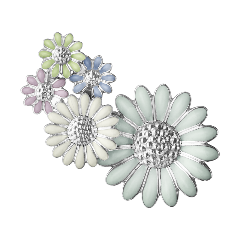 Daisy ørering medium - sølv fra Georg Jensen
