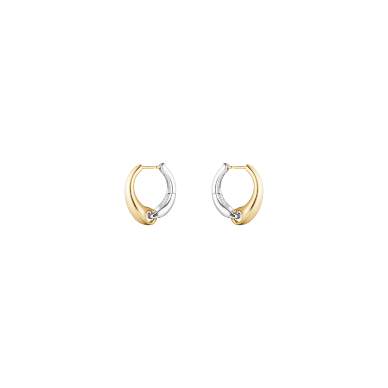 Reflect øreringe store - sølv og guld fra Georg Jensen