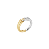 Reflect ring lille - sølv og guld fra Georg Jensen