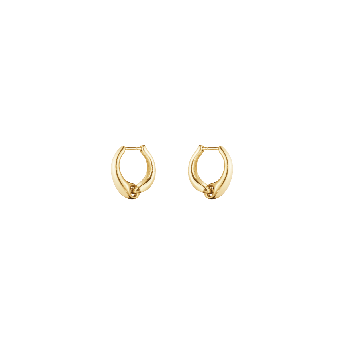 Reflect øreringe store - guld fra Georg Jensen