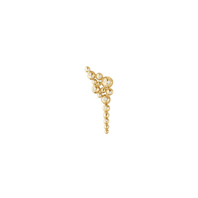 Moonlight Grapes ørering med diamanter - genanvendt guld fra Georg Jensen