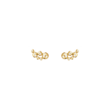Moonlight Grapes earcuffs med diamanter - genanvendt guld fra Georg Jensen