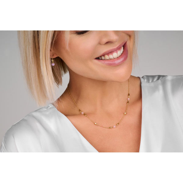 Cornelia halskæde - sterlingsølv pink cz fra Spirit Icons