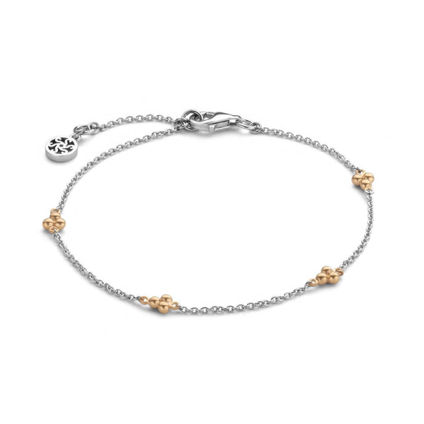 Shishi armbånd - sterlingsølv og rosa forgyldt fra Spirit Icons