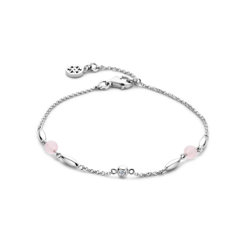 Cornelia armbånd - sterlingsølv pink cz fra Spirit Icons