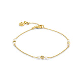 Ophelia armbånd - 14 kt. guld med brillantslebne diamanter fra Spirit Icons